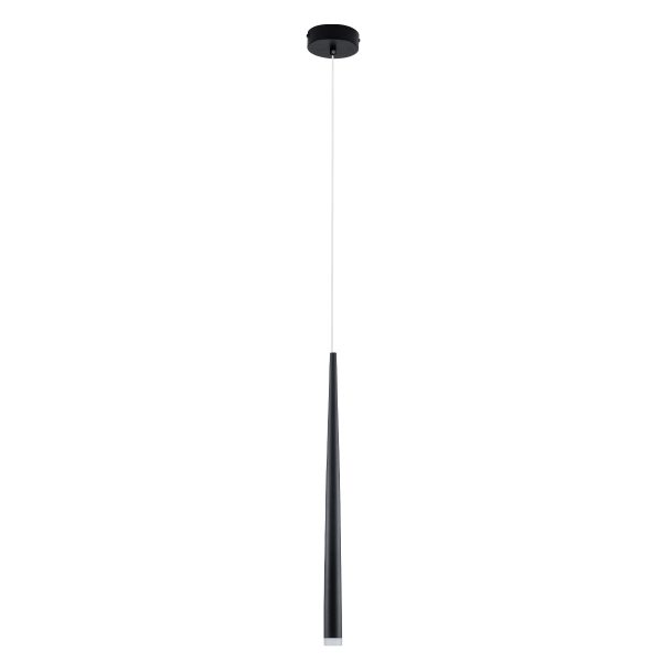 TEARS 61309 Κρεμαστό Φωτιστικό Οροφής Design LED CCT 3W 330lm 180° AC 220-240V - Εναλλαγή Φωτισμού μέσω Διακόπτη On/Off All In One Ψυχρό 6000k+Φυσικό 4500k+Θερμό 2700k Φ3.2 x Υ51.5cm - Μαύρο - 3 Years Warranty - Image 2