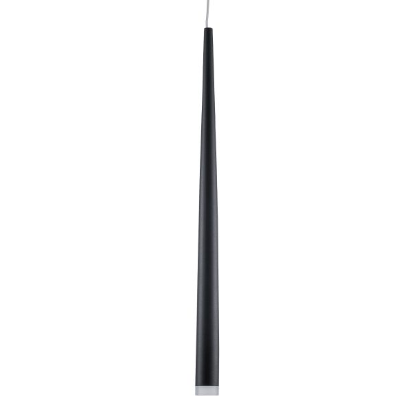 TEARS 61309 Κρεμαστό Φωτιστικό Οροφής Design LED CCT 3W 330lm 180° AC 220-240V - Εναλλαγή Φωτισμού μέσω Διακόπτη On/Off All In One Ψυχρό 6000k+Φυσικό 4500k+Θερμό 2700k Φ3.2 x Υ51.5cm - Μαύρο - 3 Years Warranty - Image 3