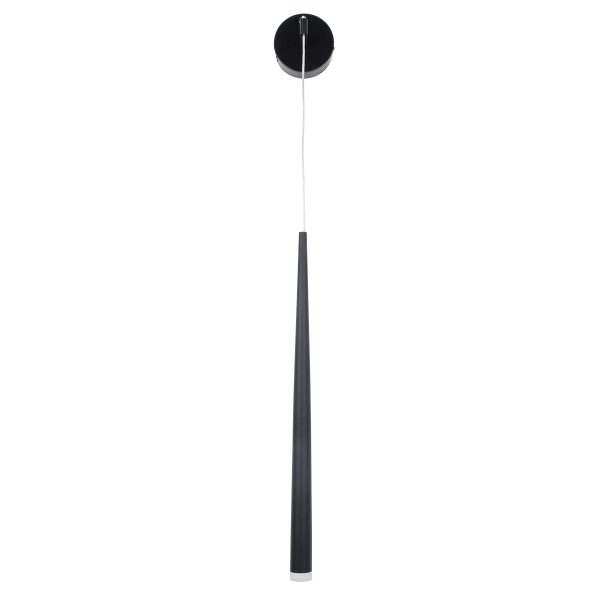 TEARS 61315 Φωτιστικό Τοίχου - Απλίκα Design LED CCT 3W 330lm 180° AC 220-240V - Εναλλαγή Φωτισμού μέσω Διακόπτη On/Off All In One Ψυχρό 6000k+Φυσικό 4500k+Θερμό 2700k Φ3.2 x Υ51.5cm - Μαύρο - 3 Years Warranty - Image 4
