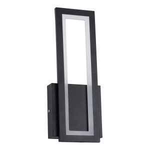 TIARA 61327 Φωτιστικό Τοίχου – Απλίκα Design LED CCT 12W 1440lm 360° AC 220-240V – Εναλλαγή Φωτισμού μέσω Διακόπτη On/Off All In One Ψυχρό 6000k+Φυσικό 4500k+Θερμό 2700k Μ12.5 x Π4 x Υ32cm – Μαύρο – 3 Years Warranty