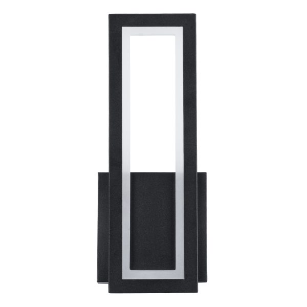 TIARA 61327 Φωτιστικό Τοίχου - Απλίκα Design LED CCT 12W 1440lm 360° AC 220-240V - Εναλλαγή Φωτισμού μέσω Διακόπτη On/Off All In One Ψυχρό 6000k+Φυσικό 4500k+Θερμό 2700k Μ12.5 x Π4 x Υ32cm - Μαύρο - 3 Years Warranty - Image 3
