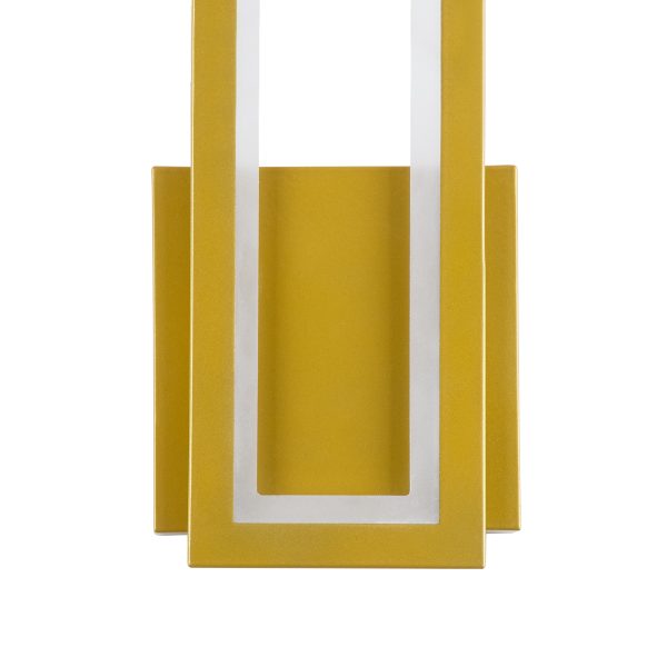 TIARA 61328 Φωτιστικό Τοίχου - Απλίκα Design LED CCT 12W 1440lm 360° AC 220-240V - Εναλλαγή Φωτισμού μέσω Διακόπτη On/Off All In One Ψυχρό 6000k+Φυσικό 4500k+Θερμό 2700k Μ12.5 x Π4 x Υ32cm - Χρυσό - 3 Years Warranty - Image 5