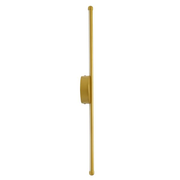 DIADEM 61330 Φωτιστικό Τοίχου - Απλίκα Design LED CCT 9W 1080lm 120° AC 220-240V - Εναλλαγή Φωτισμού μέσω Διακόπτη On/Off All In One Ψυχρό 6000k+Φυσικό 4500k+Θερμό 2700k Μ10 x Π4 x Υ60cm - Χρυσό - 3 Years Warranty - Image 4