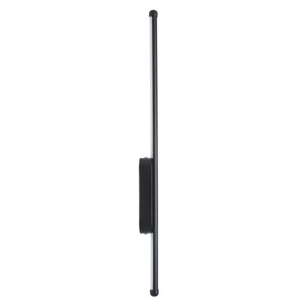 HARLEM 61331 Φωτιστικό Τοίχου - Απλίκα Design LED CCT 9W 1080lm 120° AC 220-240V - Εναλλαγή Φωτισμού μέσω Διακόπτη On/Off All In One Ψυχρό 6000k+Φυσικό 4500k+Θερμό 2700k Μ5 x Π4 x Υ60cm - Μαύρο - 3 Years Warranty - Image 4