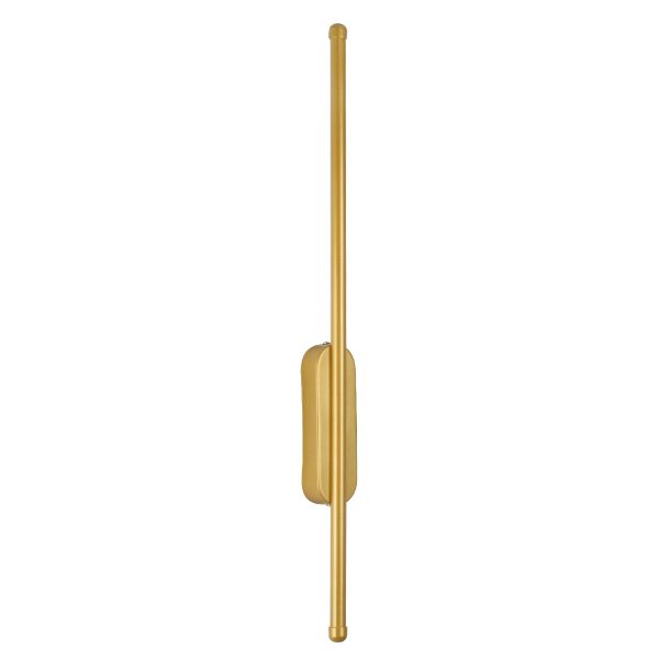 HARLEM 61332 Φωτιστικό Τοίχου - Απλίκα Design LED CCT 9W 1080lm 120° AC 220-240V - Εναλλαγή Φωτισμού μέσω Διακόπτη On/Off All In One Ψυχρό 6000k+Φυσικό 4500k+Θερμό 2700k Μ5 x Π4 x Υ60cm - Χρυσό - 3 Years Warranty - Image 2