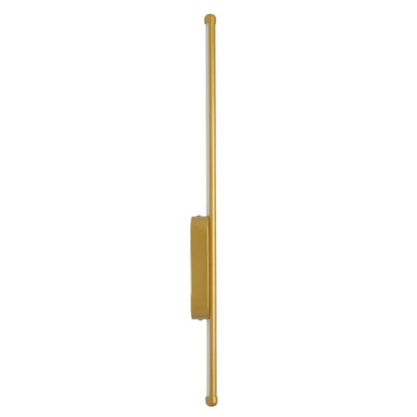 HARLEM 61332 Φωτιστικό Τοίχου - Απλίκα Design LED CCT 9W 1080lm 120° AC 220-240V - Εναλλαγή Φωτισμού μέσω Διακόπτη On/Off All In One Ψυχρό 6000k+Φυσικό 4500k+Θερμό 2700k Μ5 x Π4 x Υ60cm - Χρυσό - 3 Years Warranty - Image 4