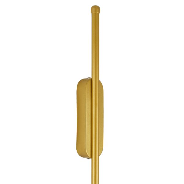 HARLEM 61332 Φωτιστικό Τοίχου - Απλίκα Design LED CCT 9W 1080lm 120° AC 220-240V - Εναλλαγή Φωτισμού μέσω Διακόπτη On/Off All In One Ψυχρό 6000k+Φυσικό 4500k+Θερμό 2700k Μ5 x Π4 x Υ60cm - Χρυσό - 3 Years Warranty - Image 5