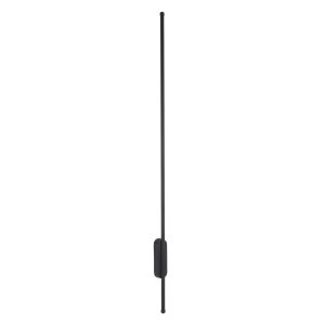 HARLEM 61335 Φωτιστικό Τοίχου – Απλίκα Design LED CCT 18W 2160lm 120° AC 220-240V – Εναλλαγή Φωτισμού μέσω Διακόπτη On/Off All In One Ψυχρό 6000k+Φυσικό 4500k+Θερμό 2700k Μ5 x Π4 x Υ120cm – Μαύρο – 3 Years Warranty