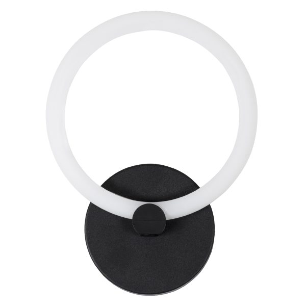 MATILDA 61339 Φωτιστικό Τοίχου - Απλίκα Design LED CCT 8W 960lm 360° AC 220-240V - Εναλλαγή Φωτισμού μέσω Διακόπτη On/Off All In One Ψυχρό 6000k+Φυσικό 4500k+Θερμό 2700k Μ20 x Π5 x Υ25.5cm - Μαύρο - 3 Years Warranty - Image 3