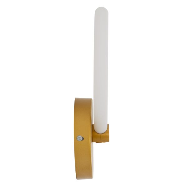 MATILDA 61340 Φωτιστικό Τοίχου - Απλίκα Design LED CCT 8W 960lm 360° AC 220-240V - Εναλλαγή Φωτισμού μέσω Διακόπτη On/Off All In One Ψυχρό 6000k+Φυσικό 4500k+Θερμό 2700k Μ20 x Π5 x Υ25.5cm - Χρυσό - 3 Years Warranty - Image 4