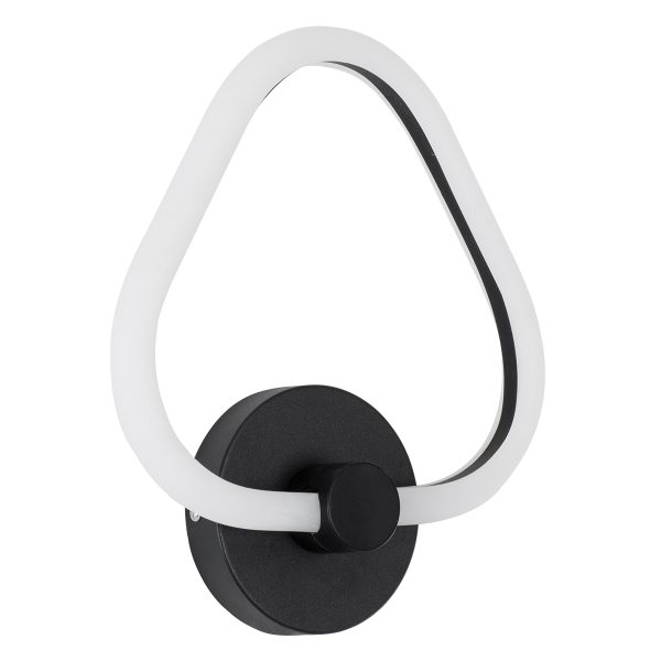 REGINA 61341 Φωτιστικό Τοίχου - Απλίκα Design LED CCT 8W 960lm 360° AC 220-240V - Εναλλαγή Φωτισμού μέσω Διακόπτη On/Off All In One Ψυχρό 6000k+Φυσικό 4500k+Θερμό 2700k Μ25 x Π7 x Υ28.5cm - Μαύρο - 3 Years Warranty - Image 2