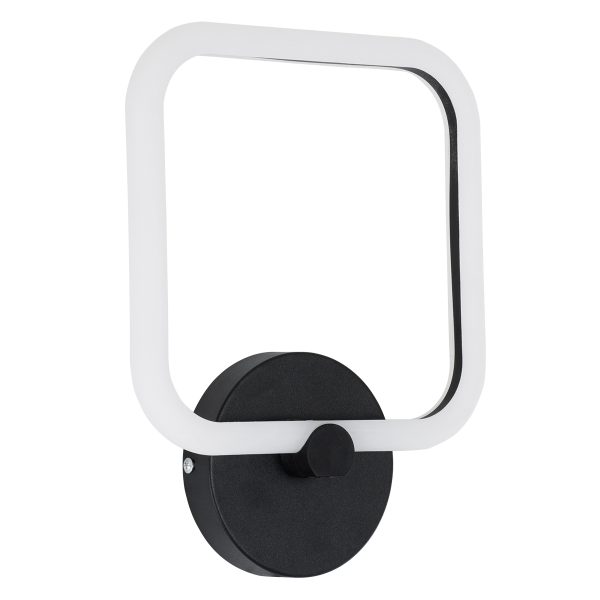 ELIZA 61343 Φωτιστικό Τοίχου - Απλίκα Design LED CCT 8W 960lm 360° AC 220-240V - Εναλλαγή Φωτισμού μέσω Διακόπτη On/Off All In One Ψυχρό 6000k+Φυσικό 4500k+Θερμό 2700k Μ22 x Π5 x Υ28.5cm - Μαύρο - 3 Years Warranty - Image 2