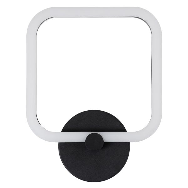 ELIZA 61343 Φωτιστικό Τοίχου - Απλίκα Design LED CCT 8W 960lm 360° AC 220-240V - Εναλλαγή Φωτισμού μέσω Διακόπτη On/Off All In One Ψυχρό 6000k+Φυσικό 4500k+Θερμό 2700k Μ22 x Π5 x Υ28.5cm - Μαύρο - 3 Years Warranty - Image 3