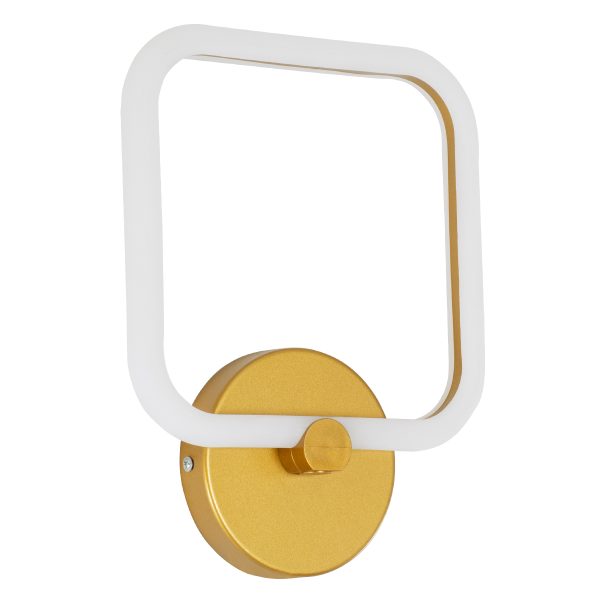 ELIZA 61344 Φωτιστικό Τοίχου - Απλίκα Design LED CCT 8W 960lm 360° AC 220-240V - Εναλλαγή Φωτισμού μέσω Διακόπτη On/Off All In One Ψυχρό 6000k+Φυσικό 4500k+Θερμό 2700k Μ22 x Π5 x Υ28.5cm - Χρυσό - 3 Years Warranty - Image 2