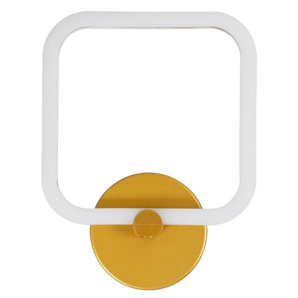 ELIZA 61344 Φωτιστικό Τοίχου - Απλίκα Design LED CCT 8W 960lm 360° AC 220-240V - Εναλλαγή Φωτισμού μέσω Διακόπτη On/Off All In One Ψυχρό 6000k+Φυσικό 4500k+Θερμό 2700k Μ22 x Π5 x Υ28.5cm - Χρυσό - 3 Years Warranty - Image 3
