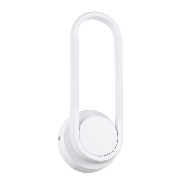 DALLAS 61346 Φωτιστικό Τοίχου - Απλίκα Design LED CCT 12W 1440lm 360° AC 220-240V - Εναλλαγή Φωτισμού μέσω Διακόπτη On/Off All In One Ψυχρό 6000k+Φυσικό 4500k+Θερμό 2700k Μ12 x Π6.5 x Υ32cm - Λευκό - 3 Years Warranty - Image 2