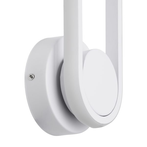 DALLAS 61346 Φωτιστικό Τοίχου - Απλίκα Design LED CCT 12W 1440lm 360° AC 220-240V - Εναλλαγή Φωτισμού μέσω Διακόπτη On/Off All In One Ψυχρό 6000k+Φυσικό 4500k+Θερμό 2700k Μ12 x Π6.5 x Υ32cm - Λευκό - 3 Years Warranty - Image 5