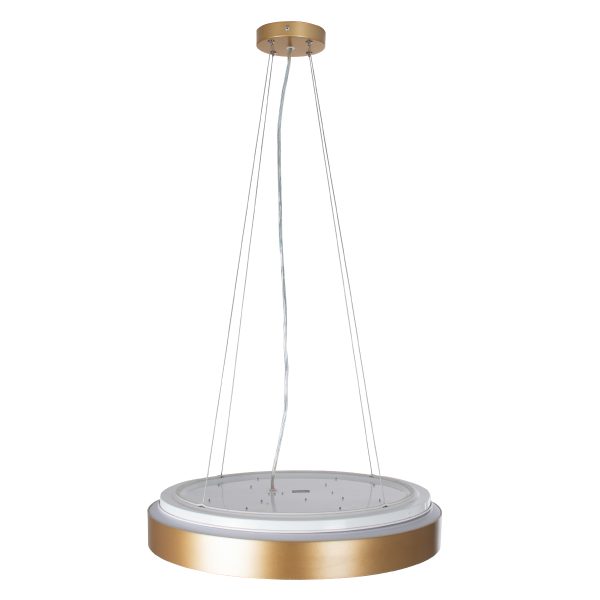 BARCHETTA 61399-P Κρεμαστή Πλαφονιέρα Οροφής LED CCT 72W 8306lm 120° AC 220-240V - Εναλλαγή Φωτισμού μέσω Τηλεχειριστηρίου All In One Ψυχρό 6000k+Φυσικό 4500k+Θερμό 2700k Dimmable Φ48cm - Χρυσό - 3 Years Warranty - Image 5