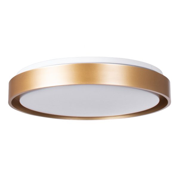 BARCHETTA 61399-S Πλαφονιέρα Οροφής LED CCT 72W 8306lm 120° AC 220-240V - Εναλλαγή Φωτισμού μέσω Τηλεχειριστηρίου All In One Ψυχρό 6000k+Φυσικό 4500k+Θερμό 2700k Dimmable Φ48cm - Χρυσό - 3 Years Warranty - Image 5
