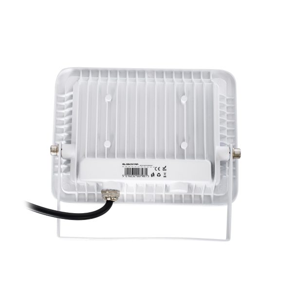 ATLAS 61415 Επαγγελματικός Προβολέας LED 30W 3450lm 120° AC 220-240V - Αδιάβροχος IP67 - Μ16 x Π2.5 x Υ12.5cm - Λευκό - Θερμό Λευκό 2700K - LUMILEDS Chips - TÜV Rheinland Certified - 5 Years Warranty - Image 4