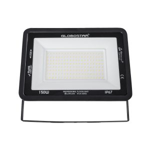 ATLAS 61430 Επαγγελματικός Προβολέας LED 150W 17250lm 120° AC 220-240V – Αδιάβροχος IP67 – Μ32 x Π4 x Υ23cm – Μαύρο – Θερμό Λευκό 2700K – LUMILEDS Chips – TÜV Rheinland Certified – 5 Years Warranty
