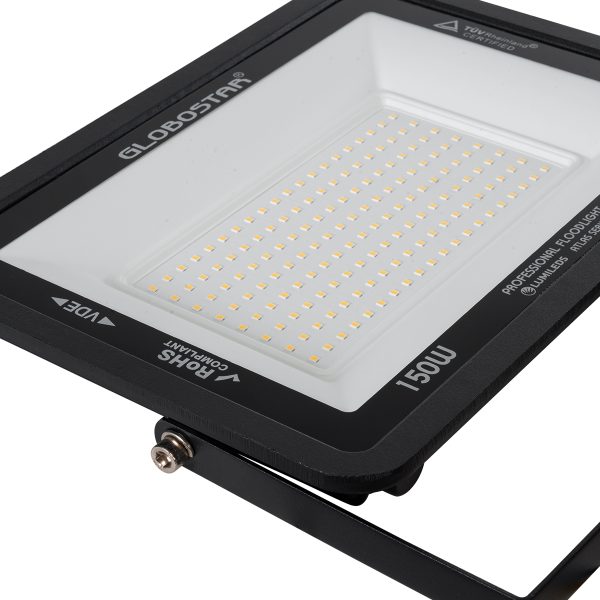 ATLAS 61430 Επαγγελματικός Προβολέας LED 150W 17250lm 120° AC 220-240V - Αδιάβροχος IP67 - Μ32 x Π4 x Υ23cm - Μαύρο - Θερμό Λευκό 2700K - LUMILEDS Chips - TÜV Rheinland Certified - 5 Years Warranty - Image 5