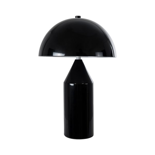 URANUS-S 61449 Μοντέρνο Επιτραπέζιο Φωτιστικό Πορτατίφ Δίφωτο 2 x E27 IP20 Μαύρο & Λευκό Μέταλλο - Μ25 x Π25 x Υ39cm - Image 3