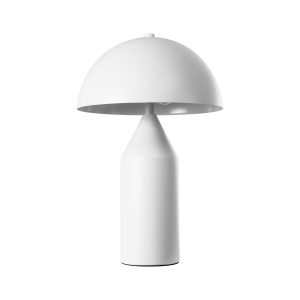URANUS-S 61450 Μοντέρνο Επιτραπέζιο Φωτιστικό Πορτατίφ Δίφωτο 2 x E27 IP20 Λευκό Μέταλλο – Μ25 x Π25 x Υ39cm