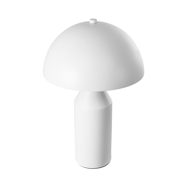 URANUS-S 61450 Μοντέρνο Επιτραπέζιο Φωτιστικό Πορτατίφ Δίφωτο 2 x E27 IP20 Λευκό Μέταλλο - Μ25 x Π25 x Υ39cm - Image 4
