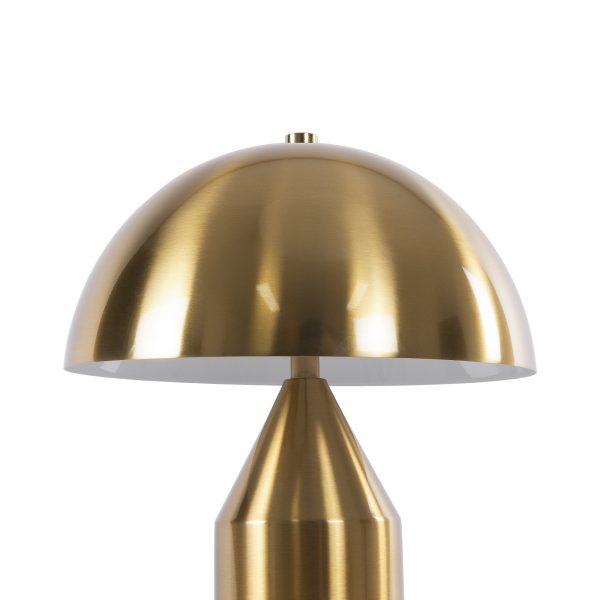 URANUS-S 61451 Μοντέρνο Επιτραπέζιο Φωτιστικό Πορτατίφ Δίφωτο 2 x E27 IP20 Χρυσό & Λευκό Μέταλλο - Μ25 x Π25 x Υ39cm - Image 5