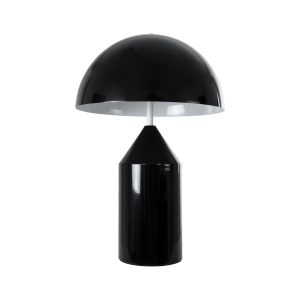 URANUS-M 61453 Μοντέρνο Επιτραπέζιο Φωτιστικό Πορτατίφ Δίφωτο 2 x E27 Μαύρο & Λευκό Μέταλλο – Μ35 x Π35 x Υ54cm