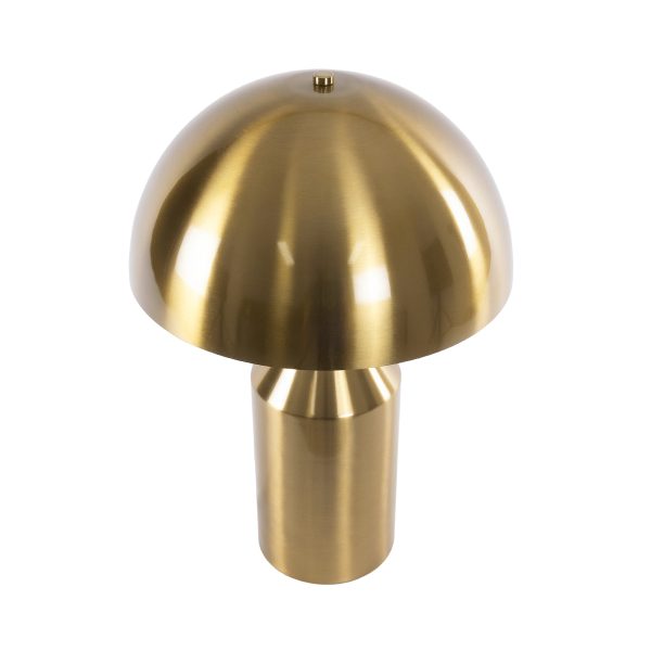 URANUS-M 61455 Μοντέρνο Επιτραπέζιο Φωτιστικό Πορτατίφ Δίφωτο 2 x E27 IP20 Χρυσό & Λευκό Μέταλλο - Μ35 x Π35 x Υ54cm - Image 3