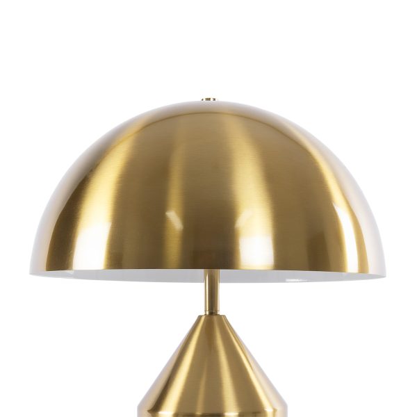 URANUS-M 61455 Μοντέρνο Επιτραπέζιο Φωτιστικό Πορτατίφ Δίφωτο 2 x E27 IP20 Χρυσό & Λευκό Μέταλλο - Μ35 x Π35 x Υ54cm - Image 5