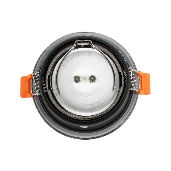 SIGMA 61461 Χωνευτή Στρόγγυλη Βάση Σποτ Οροφής/Μπάνιου για Λάμπα MR16/GU10 Αδιάβροχο IP65 - Νίκελ Βούρτσας Αλουμίνιο & Λευκό Γυαλί - Φ8.5 x Υ4.4cm / Q7.5cm - Image 4