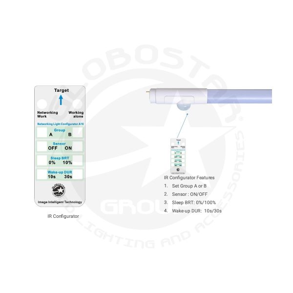 PARKING 61499 120cm Λάμπα T8 G13 Τύπου Φθορίου Τεχνολογίας Smart Group Linkable Control System 2.4Ghz με Αισθητήρα Κίνησης Microwave LED 16W 2000lm 220° AC 220-240V IP20 - Ψυχρό Λευκό 6000K - LUMILEDs SMD Chip - Λευκό Γαλακτερό Γυαλί - Μ120 x Π3 x Υ4.7cm - Image 5