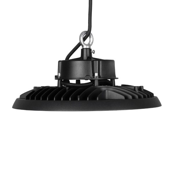INDUSTRY 61502 Βιομηχανικό Φωτιστικό Καμπάνα High Bay UFO LED 200W 30000lm SDCM<5 90° AC 85-265V Αδιάβροχο IP65 IK08 Φυσικό Λευκό 5000K - 338 x Sanan Opto SMD Chip & TÜV SÜD Driver - Μαύρο Χυτό Αλουμίνιο - Μ30 x Π30 x Υ16cm - 5 Χρόνια Εγγύηση - Image 2