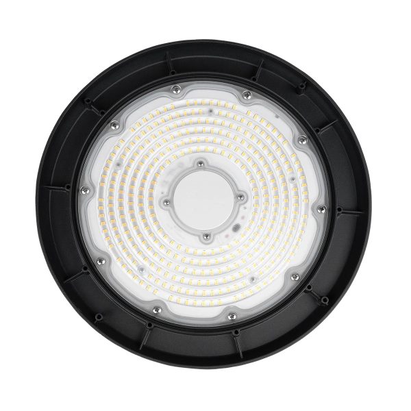 INDUSTRY 61502 Βιομηχανικό Φωτιστικό Καμπάνα High Bay UFO LED 200W 30000lm SDCM<5 90° AC 85-265V Αδιάβροχο IP65 IK08 Φυσικό Λευκό 5000K - 338 x Sanan Opto SMD Chip & TÜV SÜD Driver - Μαύρο Χυτό Αλουμίνιο - Μ30 x Π30 x Υ16cm - 5 Χρόνια Εγγύηση - Image 5
