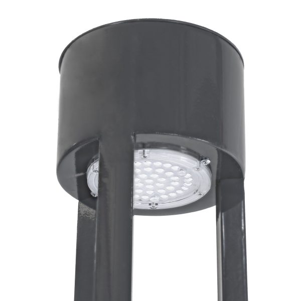 CANCUN 61510 Urban Light Φωτιστικό Πάρκου - Πλατείας - Κήπου Ύψους 3.5 μέτρων LED 40W 5440lm 60° AC100-240VAC IP67 IK09 - D15.5 x H350cm - Anthracite Grey - Φυσικό Λευκό 4000K - LUMILEDS - MEAN WELL DRIVER - 5 Years Warranty - Image 3