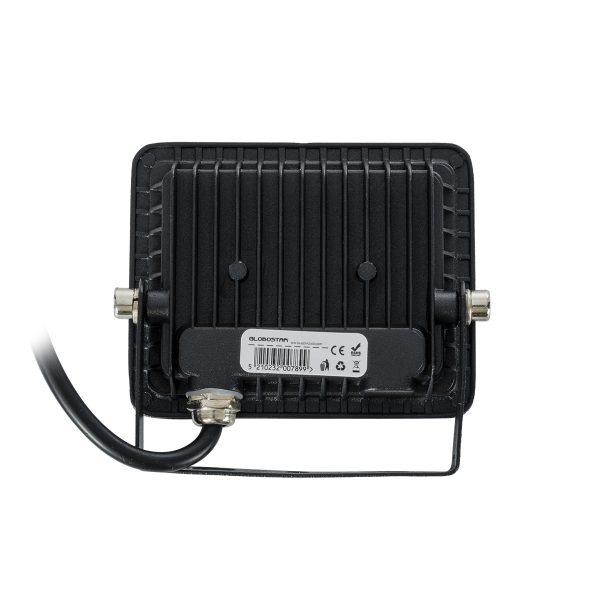 ATLAS 61515 Επαγγελματικός Προβολέας LED 10W 1250lm 120° AC 220-240V - Αδιάβροχος IP67 - Μ10 x Π2 x Υ8cm - Μαύρο - Ψυχρό Λευκό 6000K - LUMILEDS Chips - TÜV Rheinland Certified - 5 Χρόνια Εγγύηση - Image 4