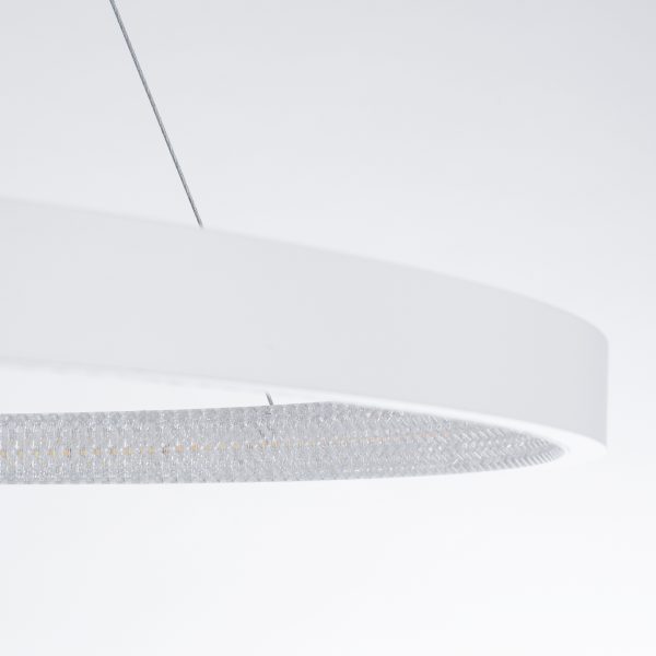 DIAMOND 61521 Κρεμαστό Φωτιστικό Δαχτυλίδι-Κύκλος LED CCT 67W 7504lm 360° AC 220-240V - Εναλλαγή Φωτισμού μέσω Τηλεχειριστηρίου All In One Ψυχρό 6000k+Φυσικό 4500k+Θερμό 2700k Dimmable Φ80cm - Λευκό - 3 Years Warranty - Image 5