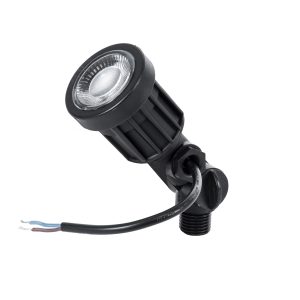 GARDENINI 61545 Καρφωτό Φωτιστικό Σποτ Κήπου LED 5W 550lm 38° DC 24V IP68 Υψηλής Αντοχής ABS IK06 Φ5.5 x Υ13.5cm – Μπλε 450nm Dimmable – Μαύρο – Bridgelux Chip – 3 Years Warranty