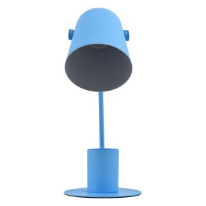 PENCASE 61568 Μοντέρνο Επιτραπέζιο Φωτιστικό Πορτατίφ Μονόφωτο 1 x E27 IP20 Μπλε Μέταλλο – Μ12 x Π15 x Υ38cm