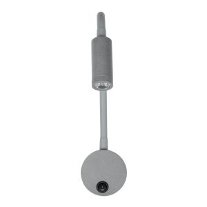 GOOSE 61689 Φωτιστικό Τοίχου – Απλίκα LED 3W 300lm 36° AC 220-240V IP20 – Reading Light – Θερμό Λευκό 2700K Γκρι Αλουμίνιο – Μ6.5 x Π22.5 x Υ23cm – 5 Xρόνια Εγγύηση