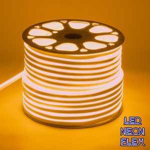 70576 OVALE 120° Degree Neon Flex Epistar LED SMD 2835 1m 12W/m 120LED/m 1020lm/m 120° DC 230V Αδιάβροχη IP68 Gold – Ultra Θερμό 2200K Dimmable