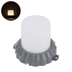 WALLLIGHT-MONA 90629 Φωτιστικό Τοίχου – Απλίκα Point Light LED 12W 1320lm 360° DC 24V Αδιάβροχο IP65 Φ13 x Υ12.5cm Θερμό Λευκό 3000K – Γκρι Ανθρακί – 3 Years Warranty
