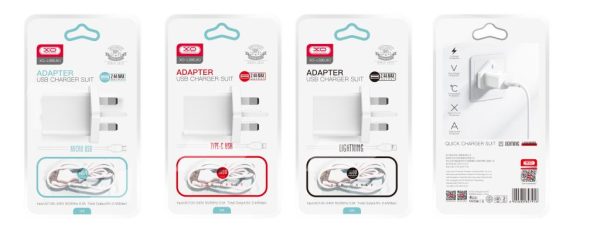 XO L99 Φορτιστής UK με Καλώδιο Lightning  2.4A - Image 4