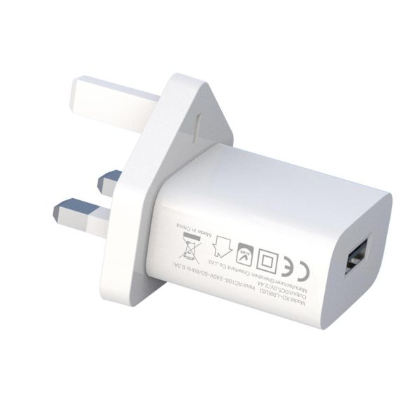 XO L99 Φορτιστής UK με Καλώδιο Lightning  2.4A - Image 3