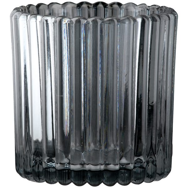 Φανάρι Καταιγίδας "Nostra" Γυάλινο Anthracite PU 18H. 75 cm D. 75 cm - Image 2