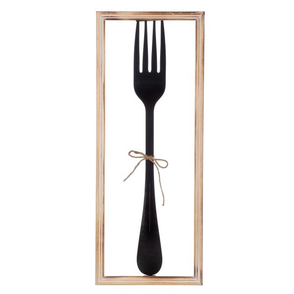 Wall Relief "Vintage Cutlery" Μέταλλο Μαύρο PU Pcs. Assorted 30x3x80cm - Image 5