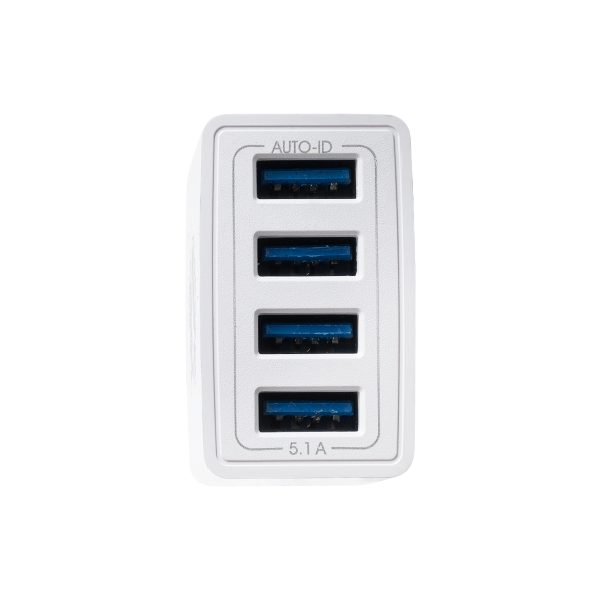 69997 Φορτιστής Πρίζας Charger 4 x Type-A USB Port DC 5V 5.1A Max 5W - Image 4